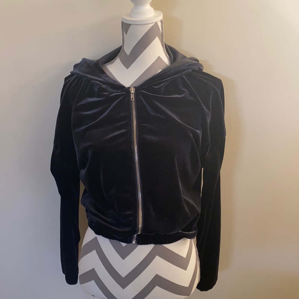 Navy Blue Velvet Jacket